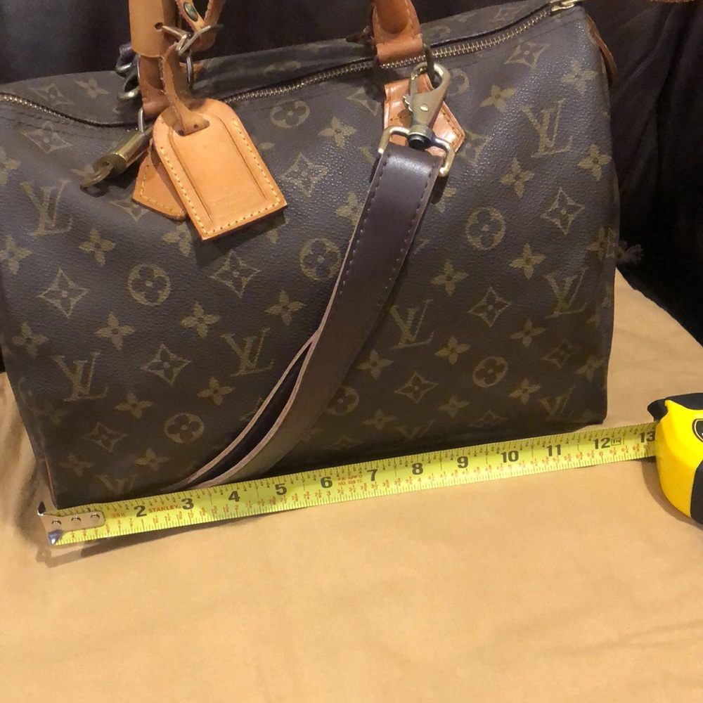 LOUIS VUITTON Monogram Speedy 30 Top Handle Boston Travel Day Bag 891FC - Picture 16 of 17
